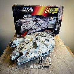 Vintage Kenner Star Wars Millennium Falcon 1995 With-Electronics, Sounds &Figures