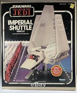 Vintage Kenner Star Wars ROTJ IMPERIAL SHUTTLE withOriginal Box/Manual & IT WORKS