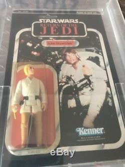 Vintage Kenner Star Wars ROTJ Luke Skywalker Gunner Variant 77 Back A AFA 85
