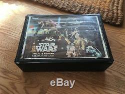 Vintage Kenner Star Wars Vinyl Collectors Case with Trays, 22 Figures + guns