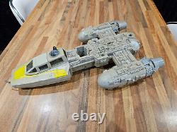 Vintage Kenner- Star Wars- Y-Wing Fighter Vehicle Ship 1983 incomplete