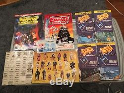 Vintage Kenner Star Wars big ESB case figures card backs weapons magazines + lot