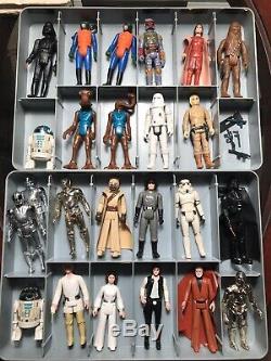 Vintage Lot Kenner 1977 Star Wars Figures With Case & Weapons, Original 12, More