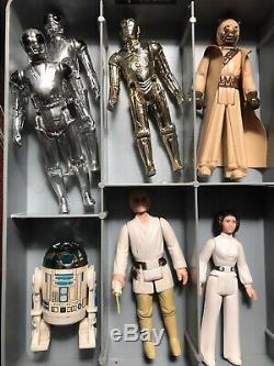 Vintage Lot Kenner 1977 Star Wars Figures With Case & Weapons, Original 12, More