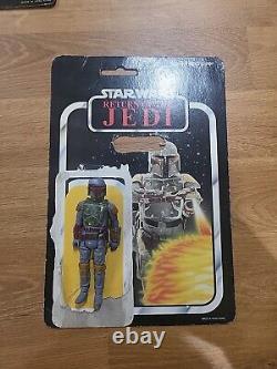 Vintage MOC 1983 Star Wars ROTJ Boba Fett Action Figure 65 Back Kenner