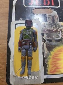 Vintage MOC 1983 Star Wars ROTJ Boba Fett Action Figure 65 Back Kenner