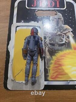 Vintage MOC 1983 Star Wars ROTJ Boba Fett Action Figure 65 Back Kenner