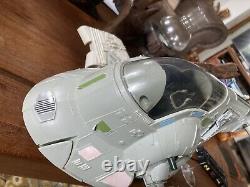 Vintage Rare Star Wars Slave 1 Fully Complete And Working With Carbonate Block