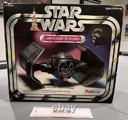 Vintage STAR WARS Darth Vader Tie Fighter 1977 Original Box Working & Insterts