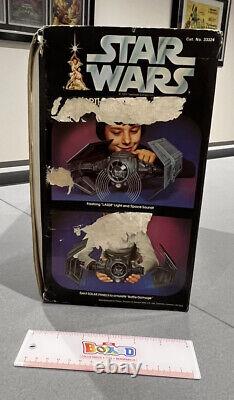 Vintage STAR WARS Darth Vader Tie Fighter 1977 Original Box Working & Insterts