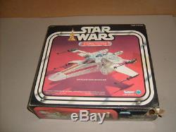 Vintage STAR WARS X WING Luke Skywalker Figure Vehicle & Box Kenner