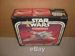 Vintage STAR WARS X WING Luke Skywalker Figure Vehicle & Box Kenner