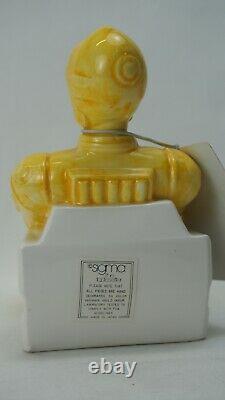Vintage Sigma Ceramic Glazed Star Wars C-3PO Tape Dispenser