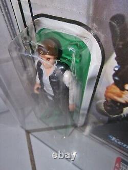 Vintage Star Wars 12 Back A Han Solo small head AFA75 please read description