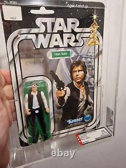 Vintage Star Wars 12 Back A Han Solo small head AFA75 please read description