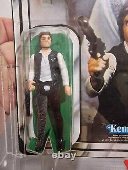 Vintage Star Wars 12 Back A Han Solo small head AFA75 please read description