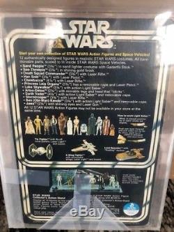 Vintage Star Wars 12 Back-A Unpunched AFA 80 Chewbacca Green BowithSKU