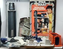 Vintage Star Wars 1977 Death Star Station Play Set Complete With Box And Rope