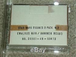 Vintage Star Wars 1979 AFA 80 WALRUS MAN HAMMERHEAD SEARS CATALOG MAILER 2 PACK