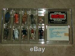 Vintage Star Wars 1980 AFA ESB DEPT. Store 10-PACK Yoda/Leia/Luke/Han/IG-88/Land