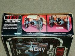 Vintage Star Wars 1983 KENNER BATTLE DAMAGE TIE FIGHTER VEHICLE ROTJ BOXED MIB