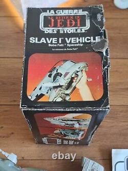 Vintage Star Wars 1983 Return Of The Jedi Boxed Complete Boba Fett Slave 1 Ship