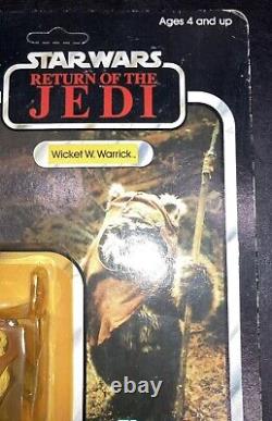 Vintage Star Wars 1983 Return Of The Jedi Wicket W. Warrick. 77 Back 71230