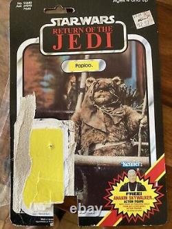 Vintage Star Wars 1985 Last 17 Paploo Ex Condition Original Staff, Hood Cardback