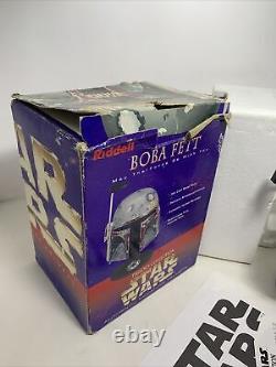 Vintage Star Wars 1997 Boba Fett Riddell Mini Helmet Trilogy Collection RARE
