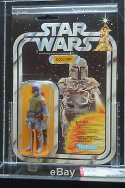 Vintage Star Wars 21 Back-b Boba Fett Afa 80 Kenner 1979 Misb Moc Mint