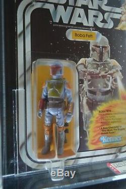 Vintage Star Wars 21 Back-b Boba Fett Afa 80 Kenner 1979 Misb Moc Mint