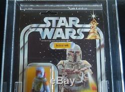 Vintage Star Wars 21 Back-b Boba Fett Afa 80 Kenner 1979 Misb Moc Mint