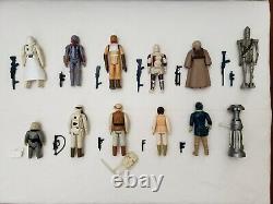Vintage Star Wars 24 Action figures lot, The Empire Strikes Back carrying case