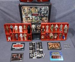 Vintage Star Wars 26 Figures with First 12 of 21 & RARE ROTJ Case Lot-ORIGINAL