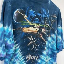 Vintage Star Wars 90s Liquid Blue T-Shirt, Size Mens XL