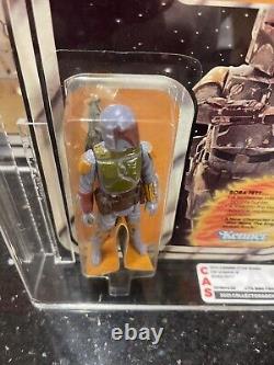 Vintage Star Wars ANH Boba Fett Moc 21bk AFA/CAS 70