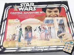 Vintage Star Wars ANH Cantina Adventure Set Playset Boxed Blue Snaggletooth