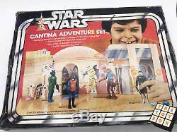 Vintage Star Wars ANH Cantina Adventure Set Playset Boxed Blue Snaggletooth