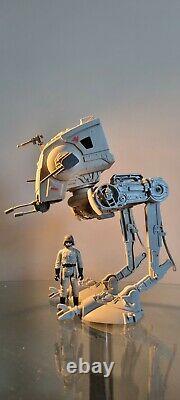 Vintage Star Wars AT-ST Scout Walker 1983 Mint Box 100% PLUS 6 Kenner Figures