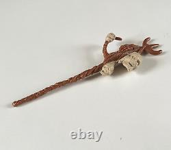 Vintage Star Wars Amanaman Headhunter Staff 100% Original Last 17 Genuine Kenner