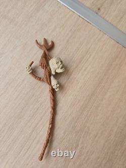 Vintage Star Wars Amanaman staff original accessory for last 17 figure 427