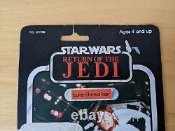 Vintage Star Wars Backing Card Rare in UK Luke Skywalker Gunner ROTJ 77 Back