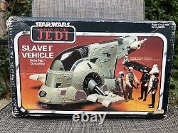 Vintage Star Wars Bi-logo Slave-1 1981 Boxed With All Accessories