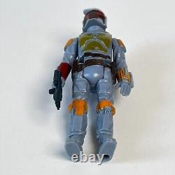 Vintage Star Wars Boba Fett Figure with Rare 100% Original Taiwan Blaster 1979