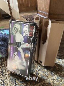 Vintage Star Wars Boxed B Wing Ship Complete working Electronics B Wing Figure