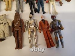 Vintage Star Wars Bundle 35 x Figures Inc Boba R2D2 DSD Chewbacca Yoda Beaters