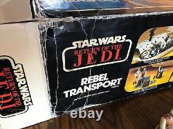 Vintage Star Wars COMPLETE REBEL TRANSPORT with PALITOY BOX 100% ORIGINAL! 1982