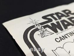 Vintage Star Wars Cantina Adventure Playset Instructions Sheet 1978
