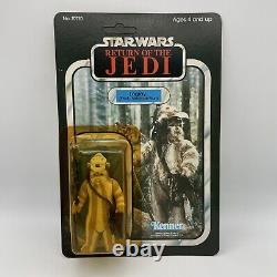 Vintage Star Wars Carded ROTJ Logray 65 back Moc