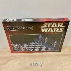 Vintage Star Wars Chess Set 3D Original Trilogy Lucas Film 1999 Boba Fett